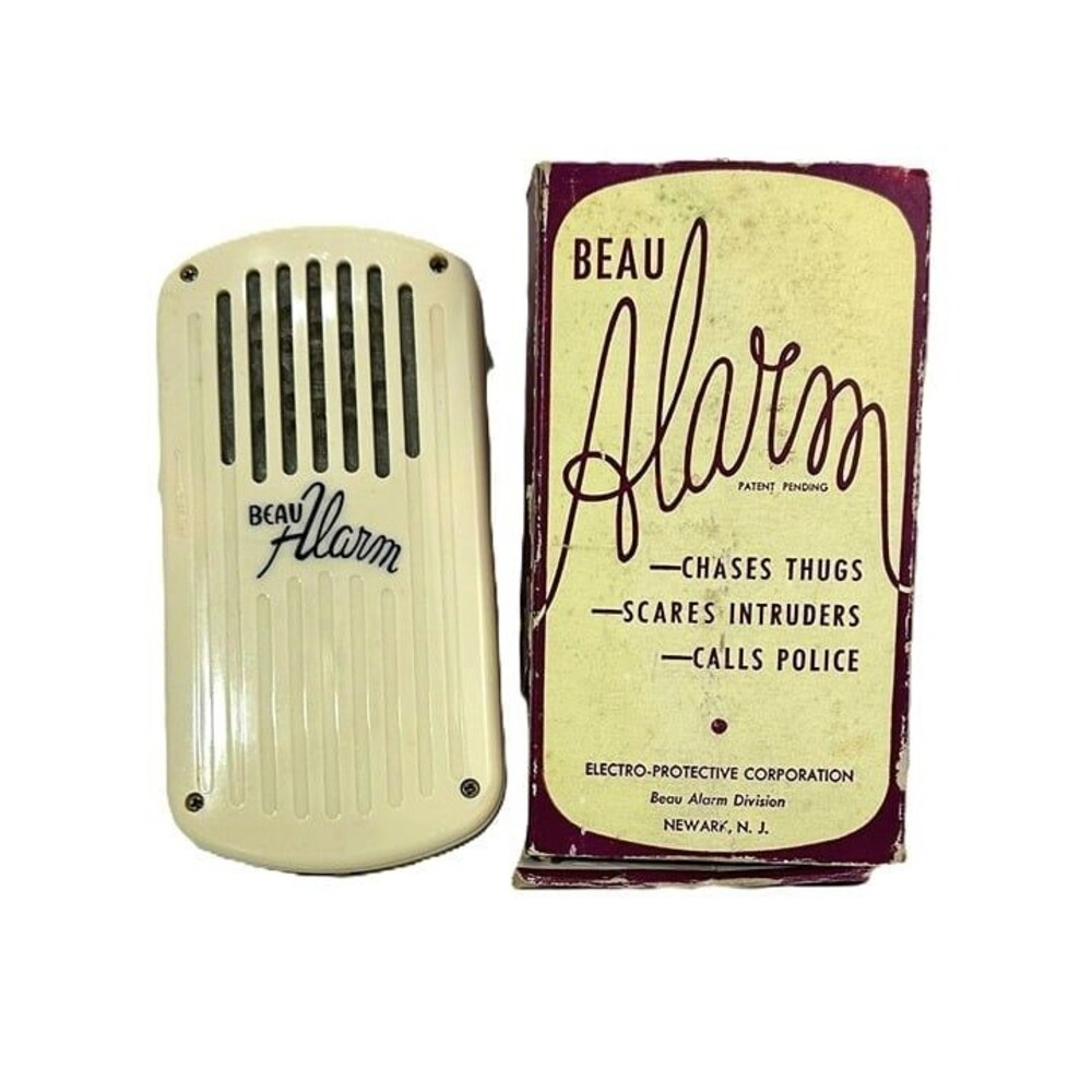 Vintage Beau Alarm with Box and Instructions, Sounds like a police siren AWESOME